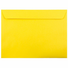 JAM Paper 9" x 12" Booklet Catalog Coloured Envelopes - Yellow Recycled - 50 Pack-Yellow Envelope