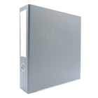 Bindertek 3-Ring 3-Inch Premium Binders - Light Grey-Removable label included in spine pocket