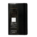 Cambridge Premium Hard Cover Notebook - Small - 8-1/4" H x 5" W-Durable hard cover with elastic bungee closure 
