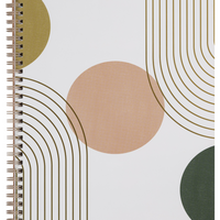 Staples Ruled Coil Notebook - 8"W x 10"L - Tri Colour Arches - 80 Sheets-Ruled Sitation Test 2