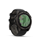 Garmin fēnix 8 - Solar Outdoor Recreation/Adventure Watches - 47 mm - Sapphire, Carbon Gray DLC Titanium with Black/Pebble Gray Silicone Band-10