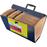 19-Pocket Portable File - Letter/Legal - Navy-Keep important information secure, organized and close at hand