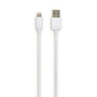 NXT Technologies 6 ft Braided Lightning to USB Cable - White-6' braided cable resists snags and tangles