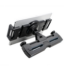 CTA Digital Universal Tablet Headrest Mount with 360-degree Rotation for 7" to 14" Tablets - Black-Tablet holder rotates 360 degrees for portrait or landscape orientations