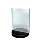 Azar Displays 2-Sided Round Base Sign Holder, 10 Pack (108705)-Sign Holder