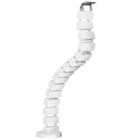 AnthroDesk Cable Management Spine - White-Test Routes cables neatly from floor to desk