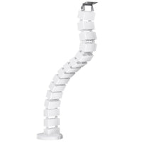 AnthroDesk Cable Management Spine - White-Test Routes cables neatly from floor to desk