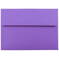 JAM Paper A7 Invitation Envelopes, 5.25 x 7.25, Brite Hue Violet Purple Recycled, 250 Pack (80278H)-Violet recycled envelope