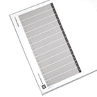 Bindertek - Cartable à 3 anneaux de 3 po de première qualité - gris pâle-Mécanisme des anneaux fixé à la couverture arrière pour plus de durabilité