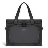 Champs Onyx Nylon Cooler Bag - Black-Water-resistant nylon material