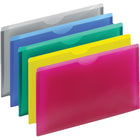 Staples 1" Expandable File Jackets - Legal Size - Assorted Colours - 5 Pack-File jackets; designed to hold documents and papers