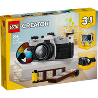 LEGO Creator Retro Camera - 261 Pieces-LEGO Creator 3-in-1 retro toy set lets kids aged 8+ build 3 different models