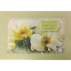Rosedale 5-1/2" x 8" To You & Your Family Sympathy Flower Greeting Cards And Envelopes, 6 Pack (19933)-Printed on premium uncoated card stock