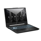 ASUS TUF A15 15.6" Gaming Laptop - AMD Ryzen 5 7535HS/H - NVDIA GeForce RTX 2050 - 16GB RAM - 512GB SSD - Windows 11 Home-Contrasting hairline brushstrokes across the chassis are clean-cut and sleek
