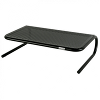 Allsop Metal Art Monitor Stand with 18" Wide Platform, Black (30336)-Clean modern design raises your monitor 5.25 inch to a comfortable and ergonomically correct viewing height to reduce neck strain