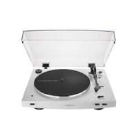 Audio-Technica Automatic Belt-Drive Turntable Wireless & Analog - White-Fully automatic belt-drive turntable operation with two speeds: 33-1/3, 45 RPM