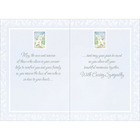 Rosedale 5-1/2" x 8" To You & Family Sympathy Greeting Cards And Envelopes, English, 12 Pack (17571)-Card shop quality greeting cards
