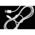 NXT Technologies 6 ft Braided Lightning to USB Cable - White-Strain relief cable design keeps charging efficiency day after day. Tested to withstand up to 10000 bend cycles