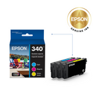 Epson 340 Claria Photo HD Ink Colour Cartridge Combo Pack - Standard Capacity - Cyan/Magenta/Yellow-Superior photo quality