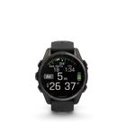 Garmin fēnix 8 - AMOLED Outdoor Recreation/Adventure Watches - 43 mm - Sapphire, Carbon Gray DLC Titanium with Black/Pebble Gray Silicone Band-Your training readiness score is based on sleep quality, recovery, training load and HRV status to determine if you’re primed to go hard and reap the rewards (data presented is intended to be a close estimation of metrics tracked)