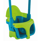 Mookie TP Quadpod Baby Swing Seat-Start with mode 1, a fully supportive 'cocoon' style seat with moulded head rest, T bar and harness.  The seat is roomy so easy to get your baby in and out.