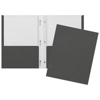 Staples Twin Pocket & Prong Portfolio Black-Black twin pocket and prong portfolio