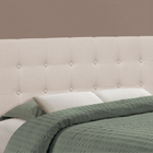 Monarch Specialties 6004F Full Size Headboard - Beige Linen-Product dimensions: 47.5"H x 57"L x 3"D