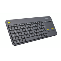 Logitech Wireless Touch-Keyboard K400 Plus, Black, French-10-meter (33-foot) wireless range