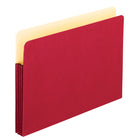 Pendaflex File Pocket - 3 1/2" Expansion - Legal - Red-Vibrant file pockets help you color code and easily access big projects