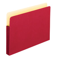 Pendaflex File Pocket - 3 1/2" Expansion - Legal - Red-Vibrant file pockets help you color code and easily access big projects