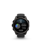 Garmin fēnix 8 - AMOLED Outdoor Recreation/Adventure Watches - 43 mm - Sapphire, Carbon Gray DLC Titanium with Black/Pebble Gray Silicone Band-10