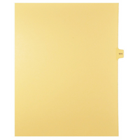 Mark Maker Legal Tabs - Letter Size - Buff - 1/15th cut - 25 tabs per package - 5 packages Pack - Number 111-Buff SingleTabs