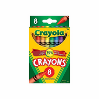 Crayola Crayons - 8 Pack-Each box contains 8 classic Crayola colours