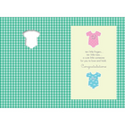 Rosedale 5-1/2" x 8" A Shower Of Good Wishes For You And Your Baby Greeting Cards And Envelopes, 12 Pack (15502)-Card shop quality greeting cards