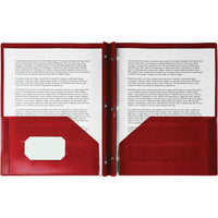 Staples Poly Report Cover - Red-Letter size
