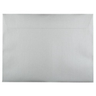 JAM Paper Metallic Booklet Envelopes - 9" x 12" - Stardream Silver - 100 Pack -Colour: Silver