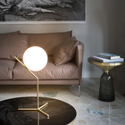 Plata Import Moon Table Lamp 3-gold metal frame