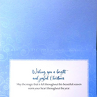 Rosedale Gold General Christmas Greeting Cards/Envelopes - 5-1/2" x 8" - Blue Ornament - 6 Pack-Printed on premium uncoated paper