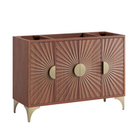 Modway Daylight 48" Single Sink Compatible Bathroom Vanity Cabinet - Walnut-Modern Bathroom Vanity Cabinet