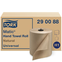 Tork Universal Towels, Natural, 700', 6 Pack-Paper roll towels suitable for H1 Tork Matic Hand Towel Dispenser Systems: A large offering of dispensers and refills that ensure combinations to suit varying types of business needs