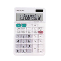 Sharp Large Display 12-Digit Business Desktop Calculator (EL334WB)-Large Display Desktop Calculator With 12 Digits