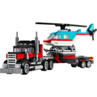 LEGO Creator Flatbed Truck with Helicopter - 270 Pieces-Kids can build and rebuild to role-play stories with 3 different models