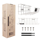 ShoppingAll Under Desk Cable Management Mesh Tray -  White-9