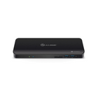 ALOGIC Dual 4K Display ThunderBolt 3 Docking Station with Power Delivery-Connected Ports This dock features 1 x HDMI, 2 x Thunderbolt 3.0 (one upstream and one downstream), 5 x USB 3.0 (USB-A) ports with BC1.2 charging to 1 port, 1 x RJ-45 Gigabit Ethernet, 1 x SD card slot, and 1 x 3.5mm combo audio jack