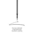 A.T. Cross Rollerball Pen Refill - Fine - Black-The Cross Rollerball Refill, Fine Point, 8015- Black is compatible with the Cross Century II, Townsend, ATX, Peerless, Wanderlust, Botanica, Bailey, Bailey Light, Edge and Calais Rollerball Pens (sold separately.)