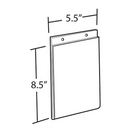 Azar Displays 8.5" x 5.5" Vertical Wall Mount Acrylic Sign Holder, Clear, 10 Pack (162726)-Wall mount frame has pre-cut holes for hanging, hardware is not included