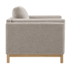 Modway Roscoe Fabric Armchair - Pewter-Non-Marking Foot Caps