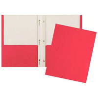 Staples Twin Pocket & Prong Portfolio Red-Red twin pocket and prong portfolio