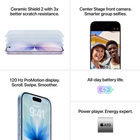 Apple iPhone 17 - 256 GB - White - Bell and Virgin Plus-Charges Fast. Makes It Last. - All-day battery life with up to 30 hours of video playback. Charge up to 50% in 20 minutes