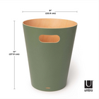 Umbra Woodrow Trash Can - Spruce - 2 Gallon (7.5 L) Capacity-8